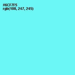 #6CF7F5 - Spray Color Image