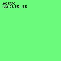 #6CFA7C - Screamin' Green Color Image