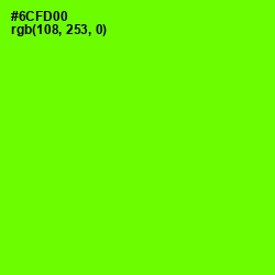 #6CFD00 - Bright Green Color Image