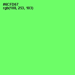 #6CFD67 - Screamin' Green Color Image