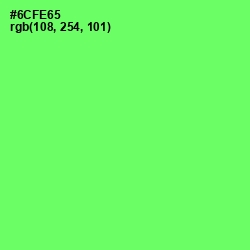 #6CFE65 - Screamin' Green Color Image