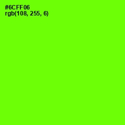#6CFF06 - Bright Green Color Image