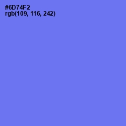 #6D74F2 - Moody Blue Color Image