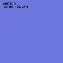 #6D78DD - Moody Blue Color Image