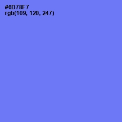 #6D78F7 - Moody Blue Color Image