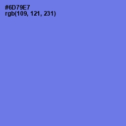 #6D79E7 - Moody Blue Color Image