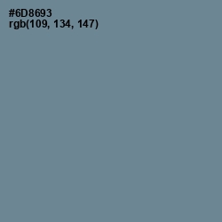 #6D8693 - Hoki Color Image