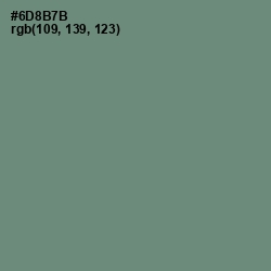 #6D8B7B - Viridian Green Color Image