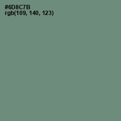 #6D8C7B - Viridian Green Color Image