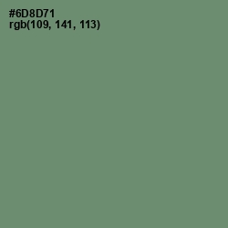 #6D8D71 - Viridian Green Color Image