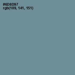 #6D8D97 - Hoki Color Image