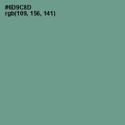 #6D9C8D - Patina Color Image