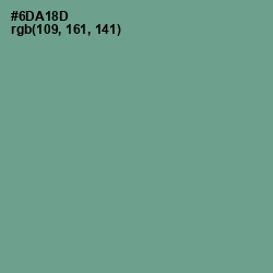 #6DA18D - Bay Leaf Color Image