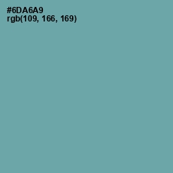 #6DA6A9 - Gumbo Color Image