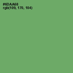 #6DAA68 - Fern Color Image