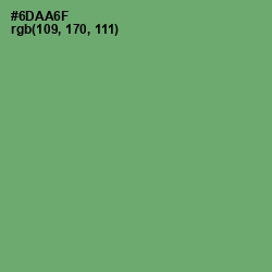 #6DAA6F - Fern Color Image