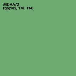 #6DAA72 - Fern Color Image