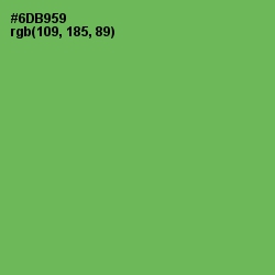 #6DB959 - Asparagus Color Image