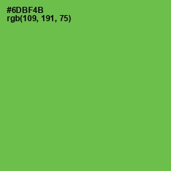 #6DBF4B - Asparagus Color Image