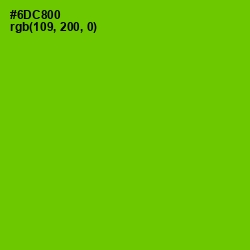 #6DC800 - Bright Green Color Image