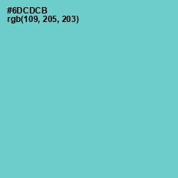 #6DCDCB - Downy Color Image