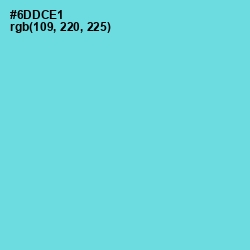 #6DDCE1 - Turquoise Blue Color Image