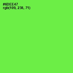 #6DEE47 - Screamin' Green Color Image
