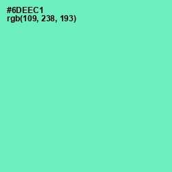 #6DEEC1 - Aquamarine Color Image