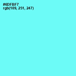 #6DFBF7 - Spray Color Image