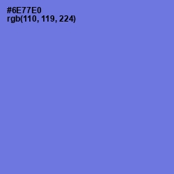 #6E77E0 - Moody Blue Color Image