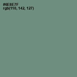 #6E8E7F - Viridian Green Color Image