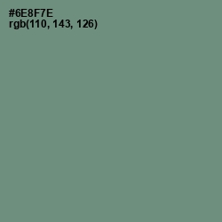 #6E8F7E - Viridian Green Color Image