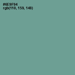 #6E9F94 - Juniper Color Image