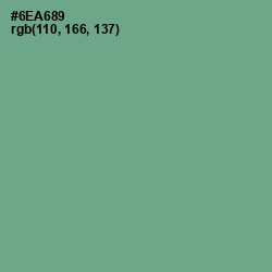#6EA689 - Bay Leaf Color Image
