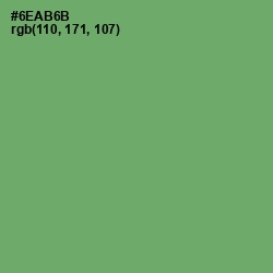 #6EAB6B - Fern Color Image