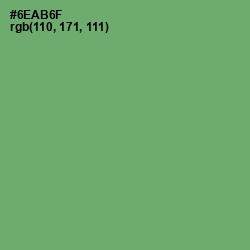 #6EAB6F - Fern Color Image