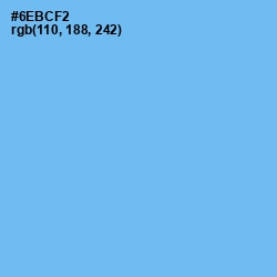 #6EBCF2 - Cornflower Blue Color Image