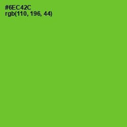 #6EC42C - Bright Green Color Image