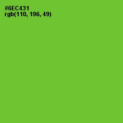 #6EC431 - Bright Green Color Image