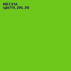 #6EC81A - Bright Green Color Image