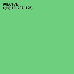 #6ECF7E - Pastel Green Color Image