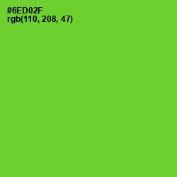 #6ED02F - Bright Green Color Image