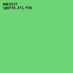 #6ED577 - Pastel Green Color Image