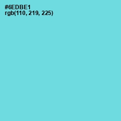 #6EDBE1 - Turquoise Blue Color Image