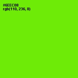 #6EEC08 - Bright Green Color Image