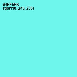 #6EF5EB - Spray Color Image