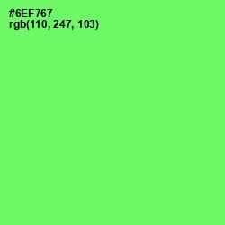 #6EF767 - Screamin' Green Color Image