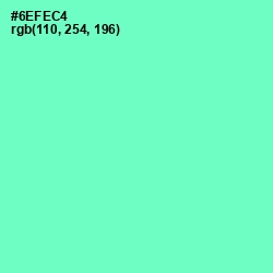 #6EFEC4 - Aquamarine Color Image