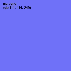 #6F72F9 - Moody Blue Color Image