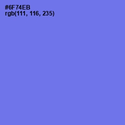 #6F74EB - Moody Blue Color Image